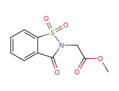 methyl 3-oxo-2,3-dihydrobenzo[d][1,2]thiazol-2-acetate 1,1-dioxide