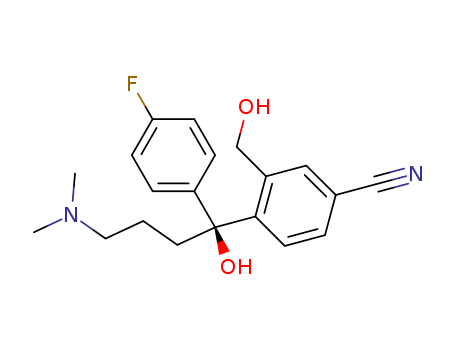 (-)-4-[4-(Dimethylamino)-1-(4-fluorophenyl)-1-hydroxybutyl]-3-(hydroxymethyl)benzonitrile