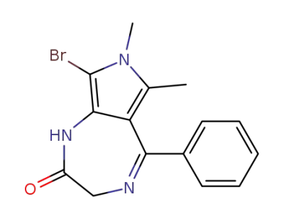 8-bromo-3,7-dihydro-6,7-dimethyl-5-phenylpyrrolo[3,4-e][1,4]diazepin-2(1H)-one