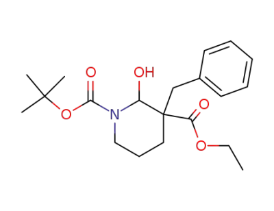 S-3-Carbethoxy-3-benzyl-2-hydroxy-N-Boc-piperidine